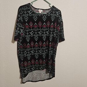 LuLaRoe XS Black And Pink Top